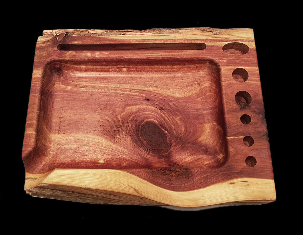 Small Live Edge Rolling Tray