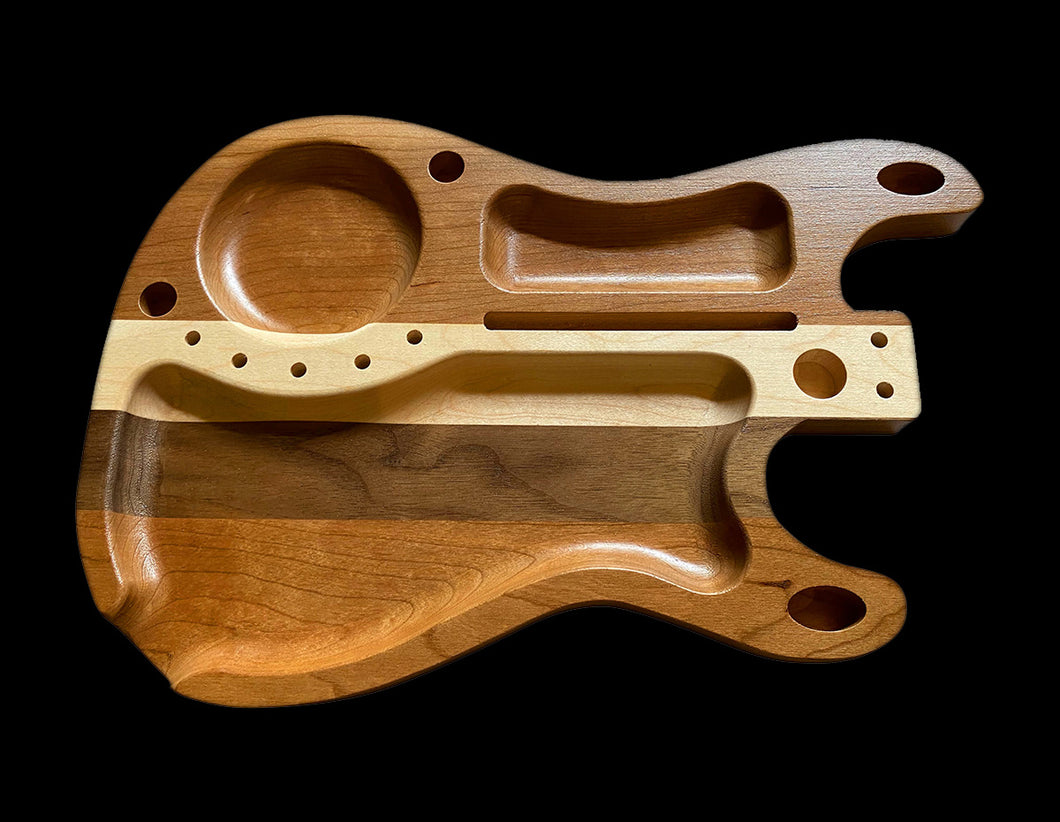 Stratocaster Guitar Wood Rolling Tray